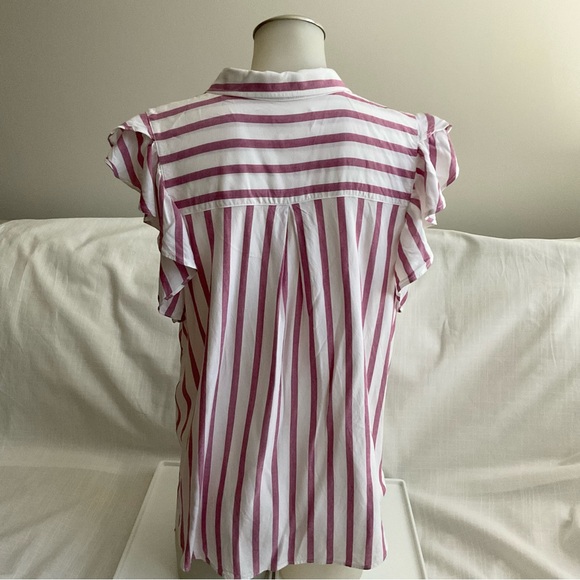 NWOT Maeve for Anthropologie | ‘Fairhope’ Red & White Striped Top | XL - Picture 6 of 7